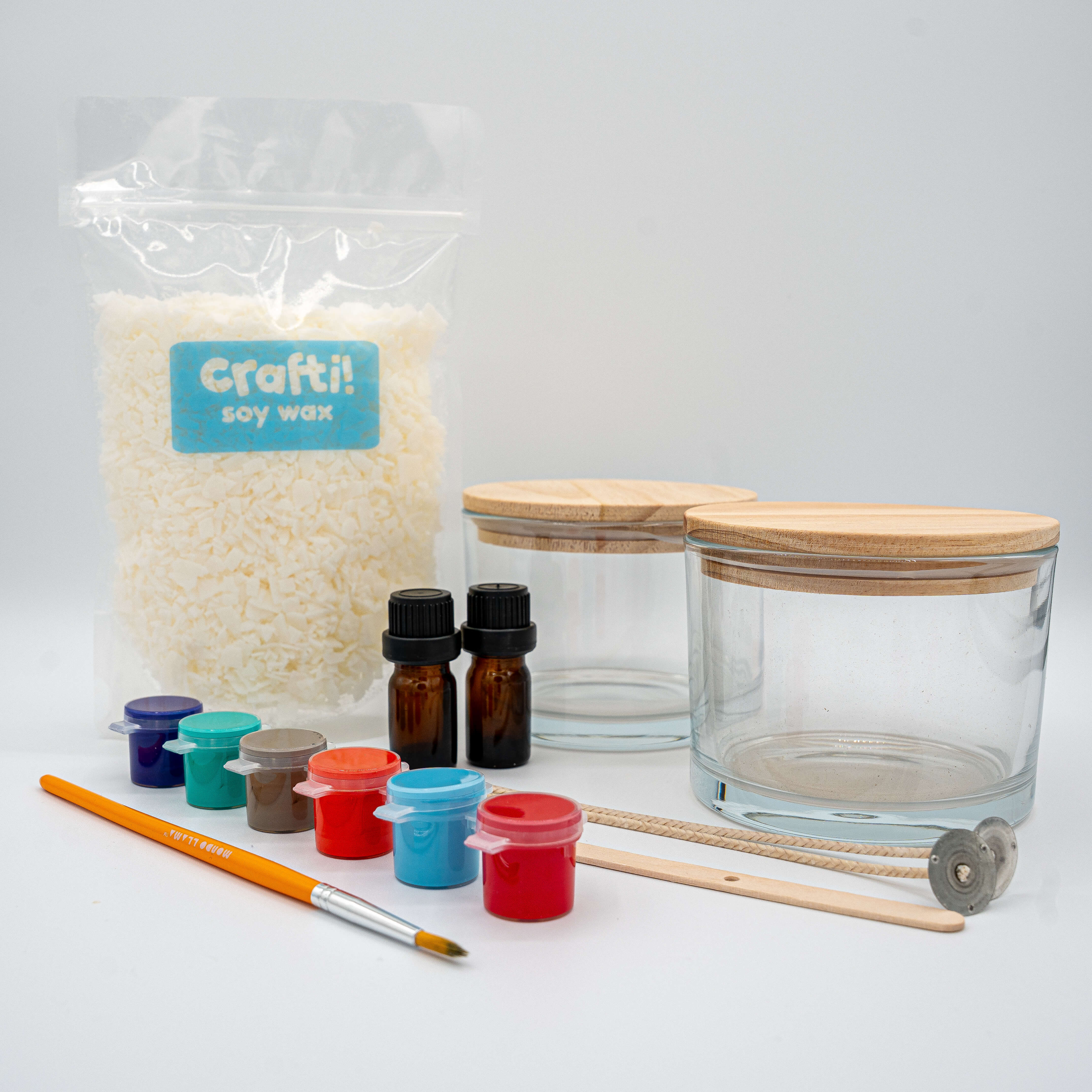 Candle Painting Kit – Two Large Glass Jars